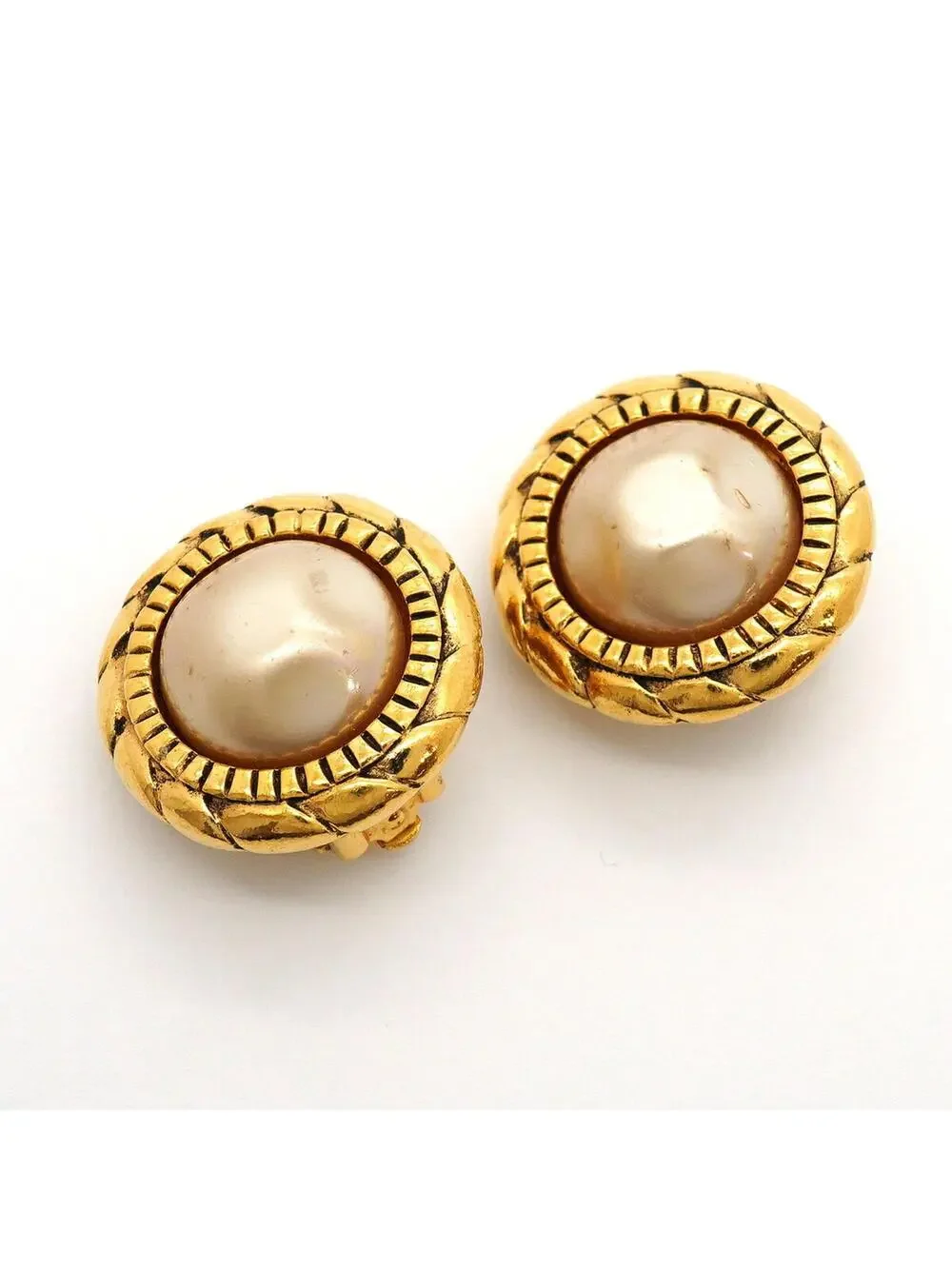 Chanel Clip-On Earrings Pearl #357820C47B